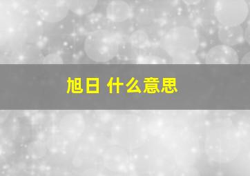 旭日 什么意思